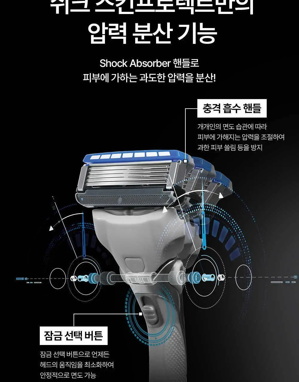 [NEW] 쉬크 하이드로5 스킨프로텍트 기획(핸들+2입날+쉐이빙폼) 상세페이지 14